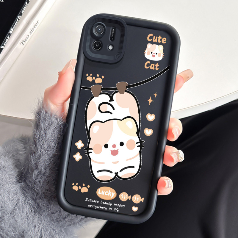 Casing Hp OPPO A16K OPPO A16E Case Casing Menggantung Anjing Kasing HP Silikon Softcase mata langit 