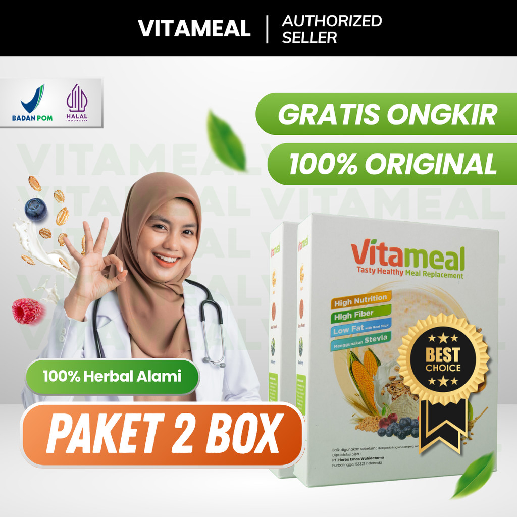 

[ SEMBUH DIABETES ] Vitameal – Sereal Herbal Multigrain Fitamil Vitamil Bantu Cegah Diabetes Sembuh Hipertensi dan Komplikasi Gula Darah VITAMEL GERD