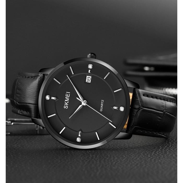 Jam Tangan Pria Wanita Analog El Classic Tali Stainless Steel Skmei 1801