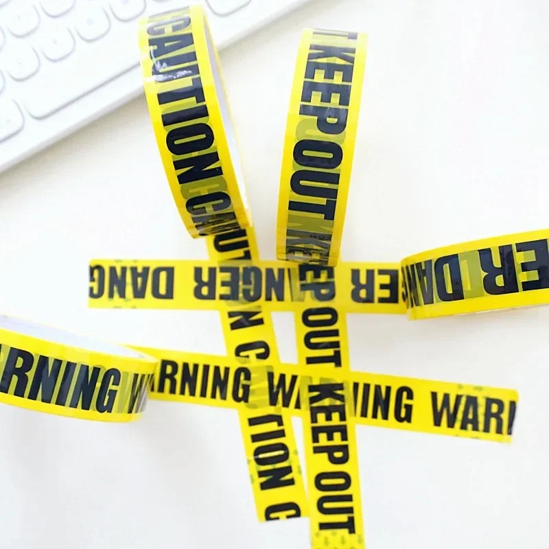 

25M Construction Birthday Favors Yellow Caution Tape Truck Birthday Party Decorations PE Festival