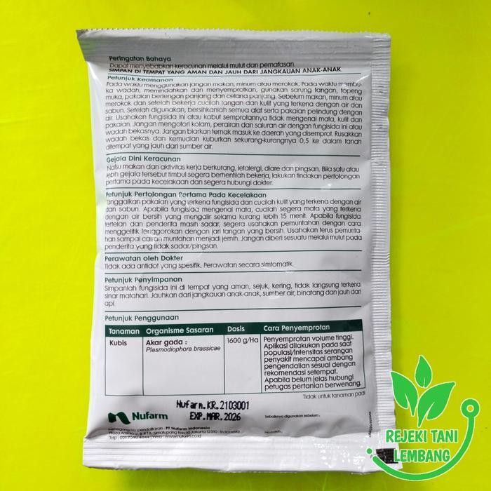 Fungisida Kirari 50 Wg 25 Gram Pengendali Penyakit Akar Gada