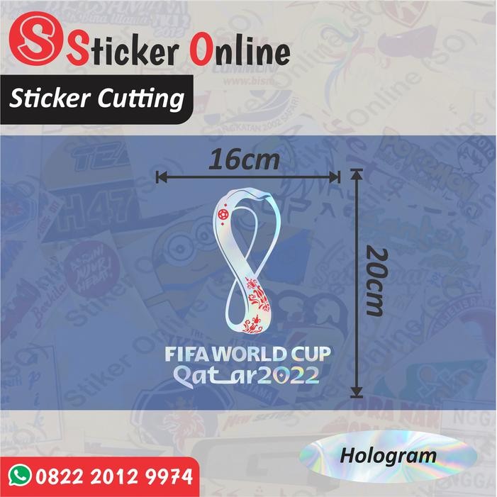 Stiker Piala Dunia Qatar 2022 Cutting Sticker World Cup Qatar 2022