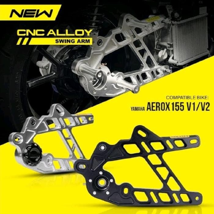 Solfili CNC Alloy Swing Arm Yamaha Aerox NVX 155 v1 dan NVX 155 V2