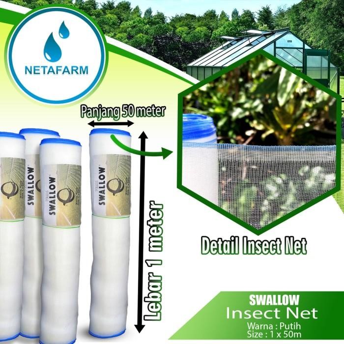 Insect Net Putih ( Jaring Serangga ) Swallow - per Roll