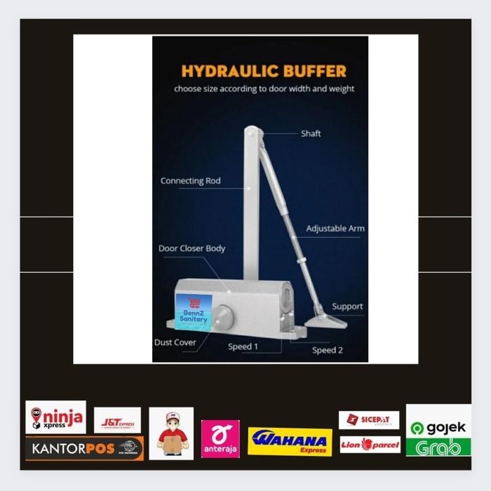 Door Closer Alumunium/Penutup Pintu Otomatis/Door Closer Alumunium