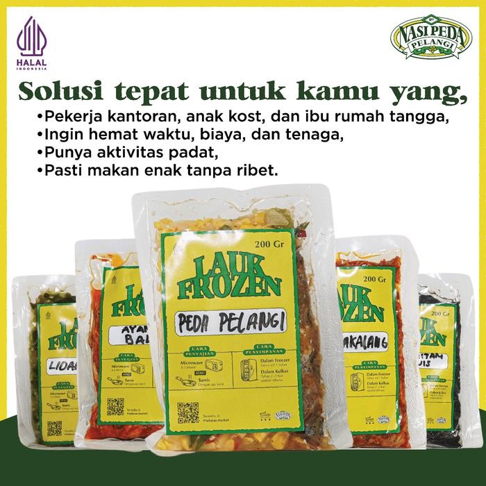 

Frozen Food - Peda Pelangi 200 gr by Nasi Peda Pelangi