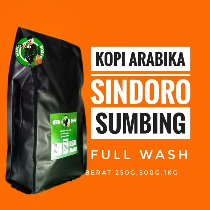 

Kopi Arabika Sindoro Sumbing 1Kg,500G,250G Premium Proses Full Wash. Profil Roast Medium, Biji,Biji,