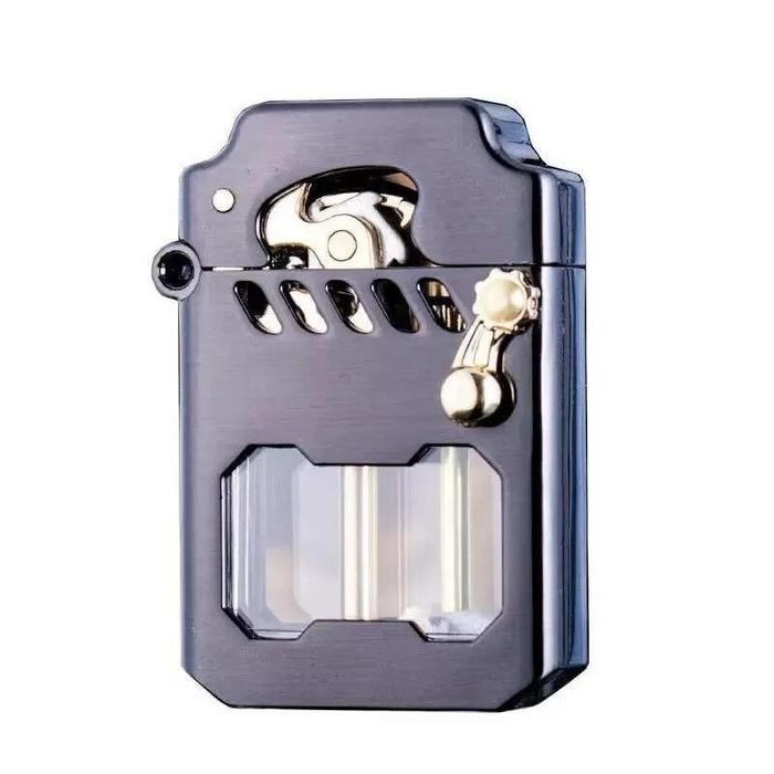 Mancis Korek Api Minyak Retro Zorro Lighter Transparant 786 Gift Box