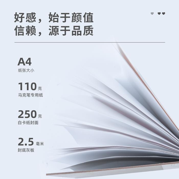 

Deli Marker Pad/Drawing Paper/Buku Gambar Untuk Spidol 30Lmbr 73609/10