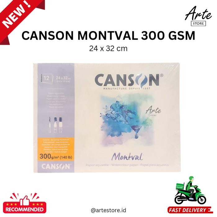 

Canson Montval Aquarelle 32X24 Cm (300 Gsm)