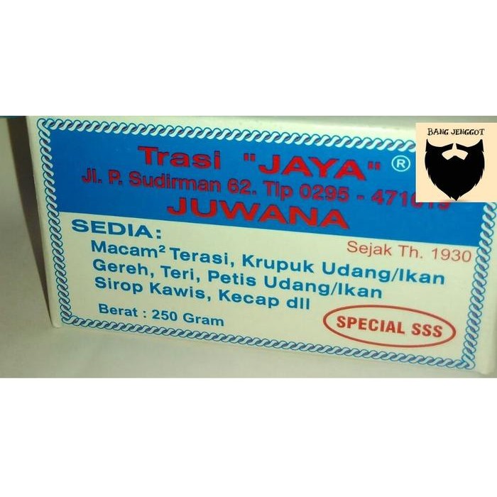 

Terasi / Trasi Jaya Juwana Kwalitas Spesial SSS