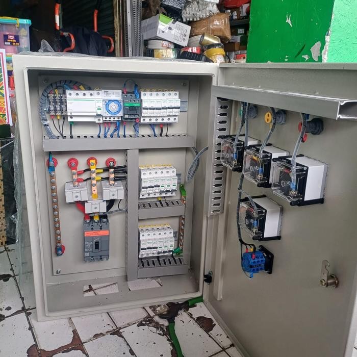 Panel Distribusi 3phass 100A Komplit Arrester