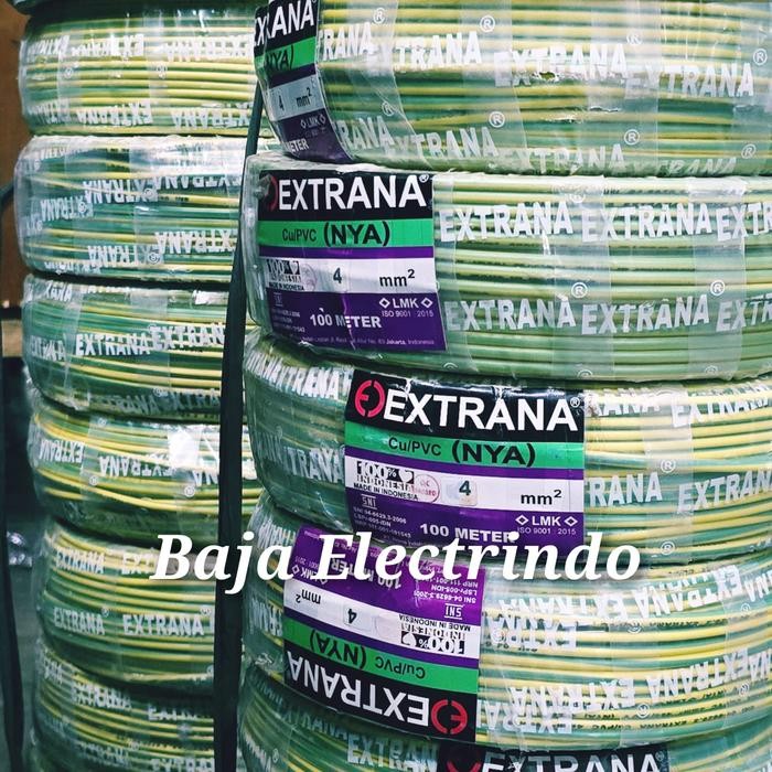 Kabel Grounding Tunggal NYA 4mm EXTRANA @100m Kabel NYA 1 x 4 mm