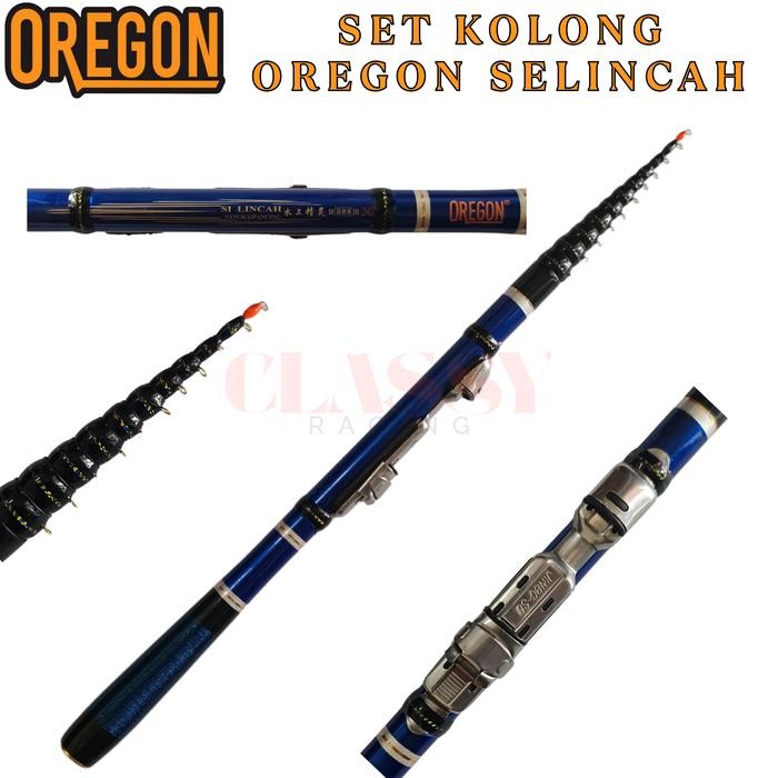 JORAN TEGEK OREGON SILINCAH RUAS PENDEK 33CM SET KOLONG JORAN PANCING BAHAN CARBON RINGAN LENTUR