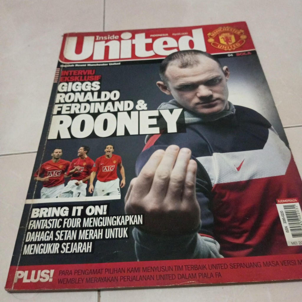 Majalah Inside United Cover Rooney 2009