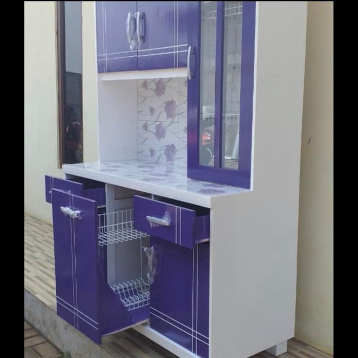 Lemari Makan 3 Pt Kaca Panjang