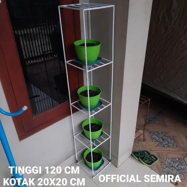 Rak Bunga Ram 5 Tingkat Tinggi 120 Cm/Standing Pot/Rak Bunga Besi/Rak Pot Tanaman Besi Besi