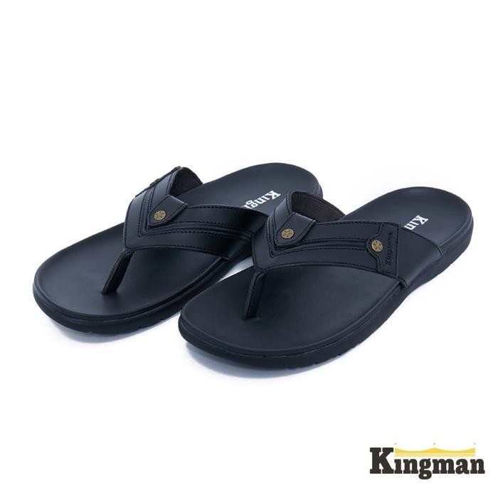 Terbaru Kingman Sandal Pria Leicester Premium Stylish Original Sandal Kulit Pria Kualitas