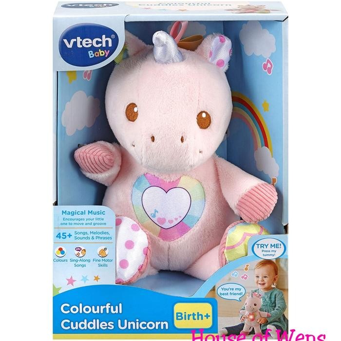 VTECH COLOUR CUDDLES UNICORN ORIGINAL - BONEKA MUSIKAL ANAK