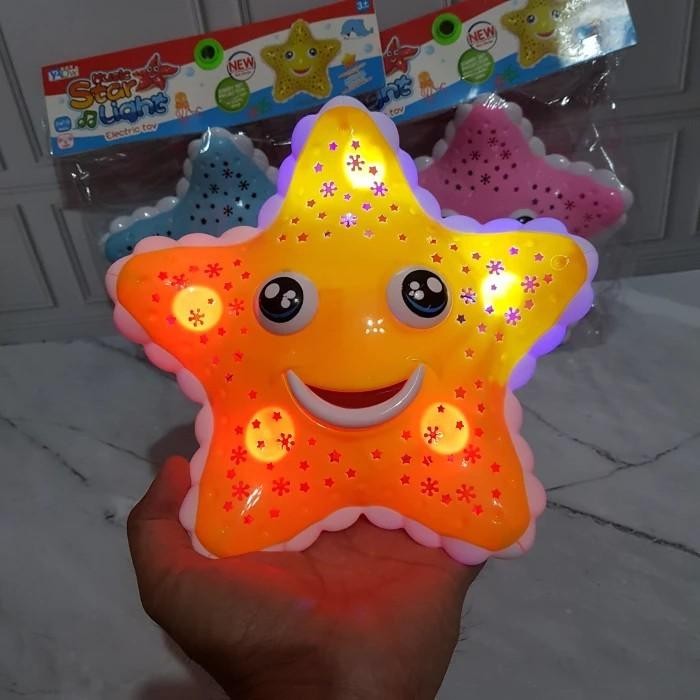 Mainan Anak Bintang Laut Berjalan Music Star Light Berjalan Lampu Musi