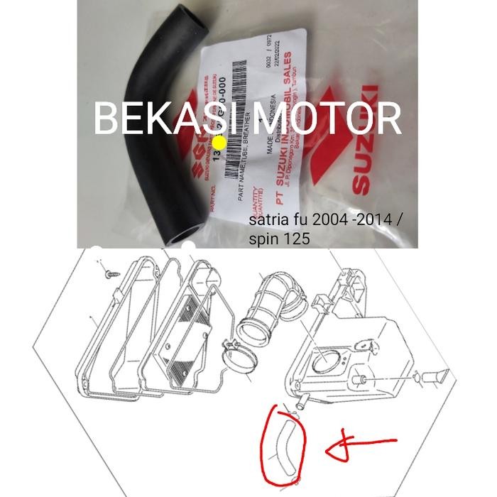 selang nafas hawa mesin satria fu / s125 orinal masih ready