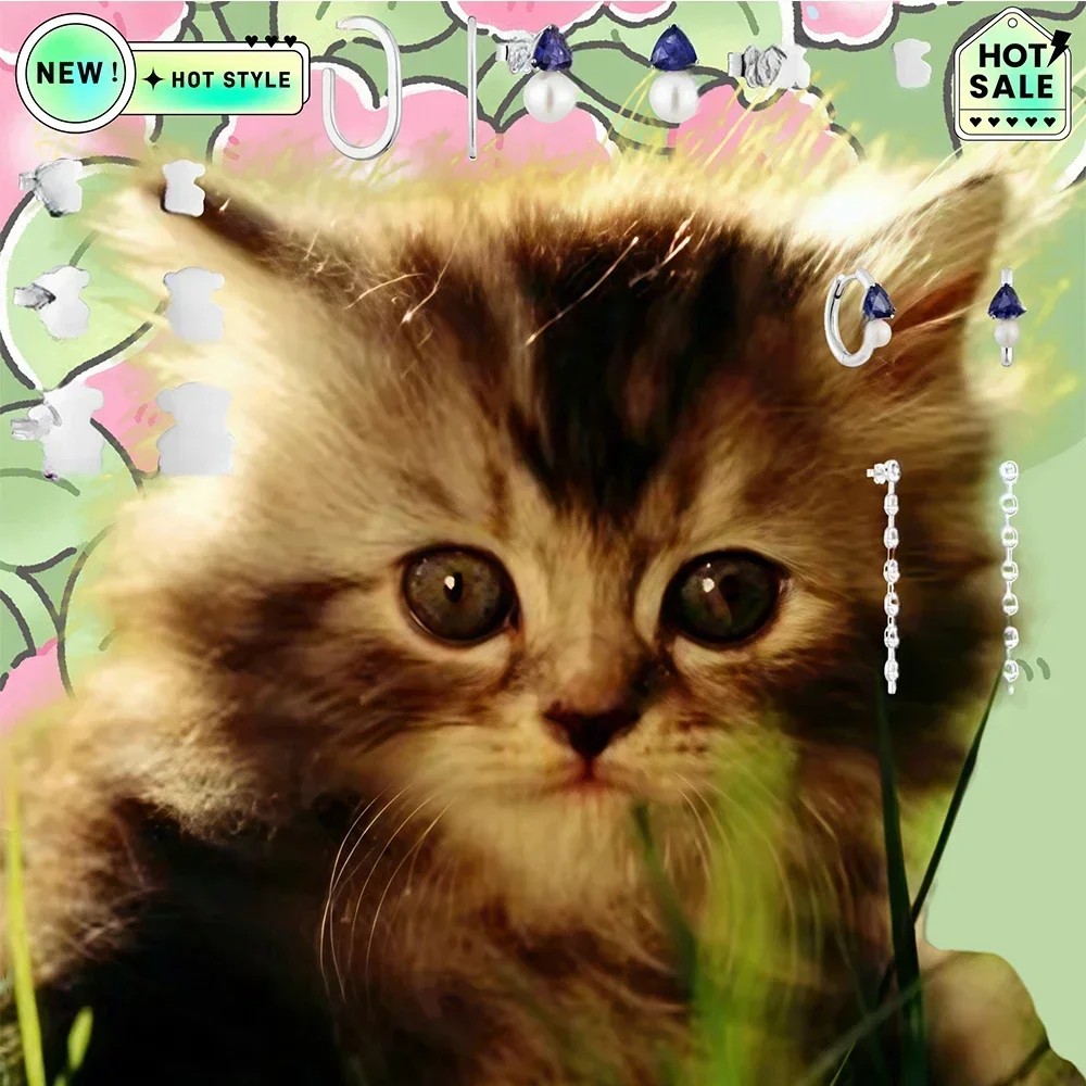 Cat Accessories 2025 Spain Original Jewelry Earrings High Quality Gift Suitable for Giving To People