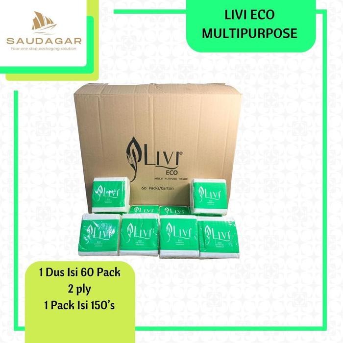 

(KHUSUS GOJEK / GRAB) Tisue Livi Eco Multi Puose 1 Dus 60 pack
