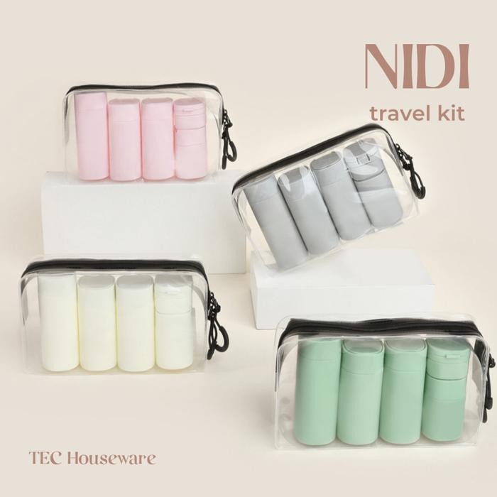 

TECNIDI Travel Pack Set Botol Mini Premium Silicon