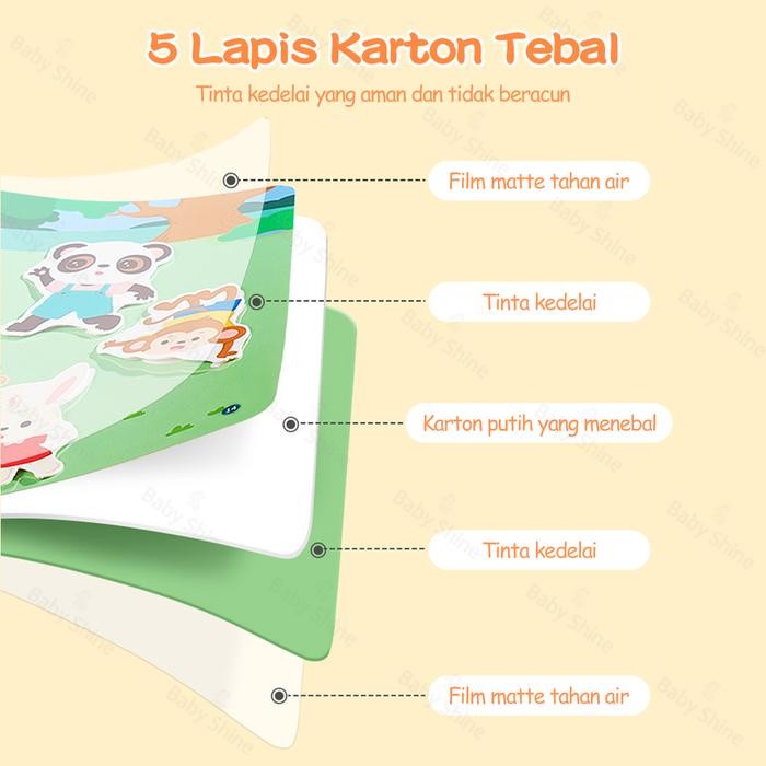 Ready- GoodbataBaby Shine Quiet Book Kid Busy Book / Busy Book Quiet Book / Activity Book / Buku