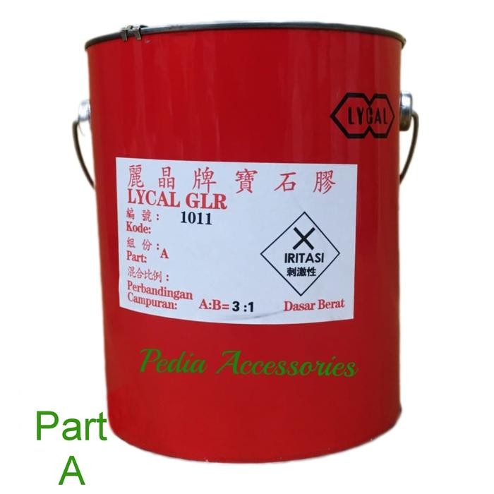Resin Lycal Keras/ Lycal Resin Bening Keras Part A Gratisongkir