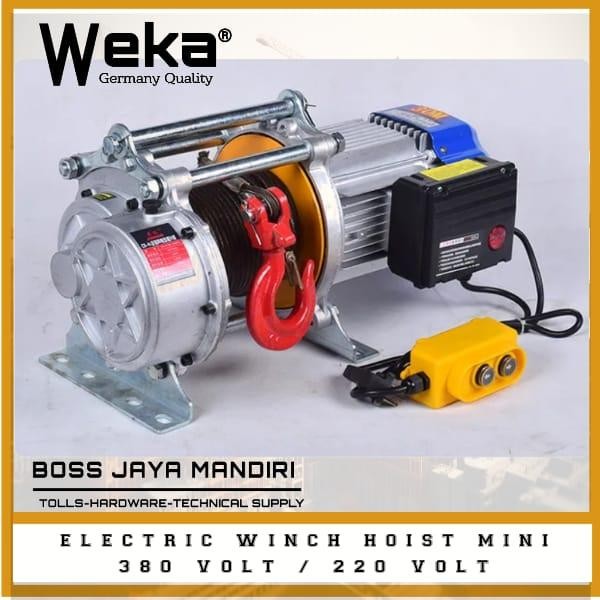 READY electric Winch Hoist 1.2 ton x 20 Meter WEKA