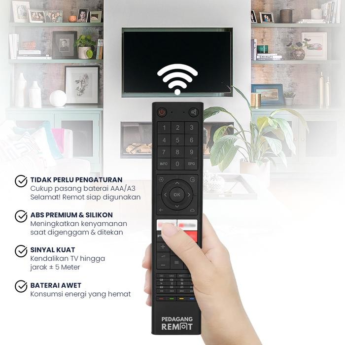 Remot Remote TV CHIQ LCD LED Android Smart TV G7P G7PF G7P Pro IR