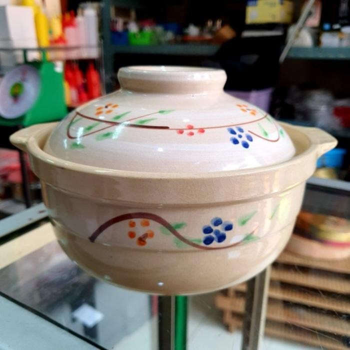 Mangkok Pot Sapo Tahu Casserole Dalam Bahan Keramik + Tutup YOSHIKAWA
