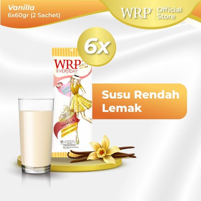 

WRP Low Fat Milk Vanilla 60g (Bundle 6) - Susu Rendah Lemak