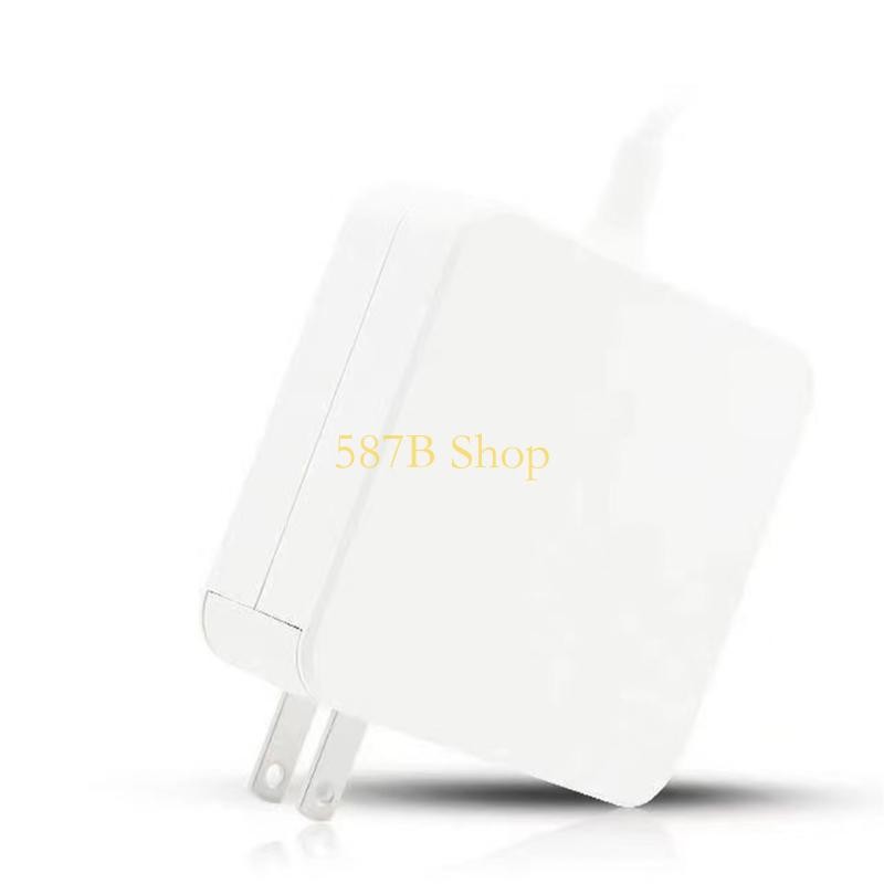 587B Efficient 65W Power Adapter 2Pin Flat Plug Laptops Charging Head Build-in Chip