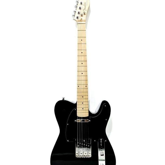 Gitar Elektrik Merk Fender TeleCaster Hitam Bonus Tas n Kabel Jack