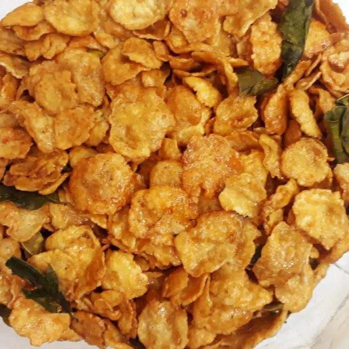 

500 gram Emping Daun Jeruk Manis Pedes / Emping Thailand Pedas Manis