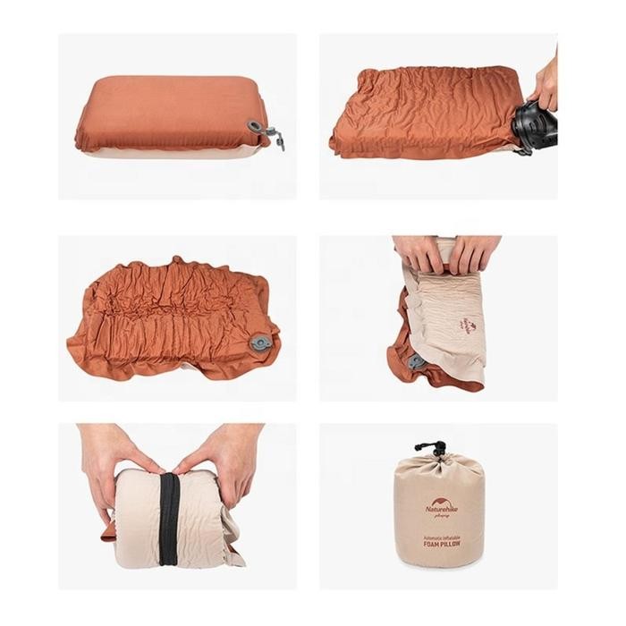 bantal auto inflate NATUREHIKE NH21ZT001 self otomatis cam tenda
