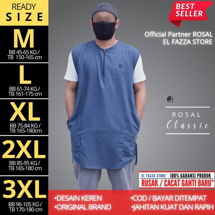 TERLARIS ROSAL / ROMPI SHOLAT SHALAT SOLAT / Rosal Classic Pakaian Pelapis Kaos Saat Sholat / Rompi