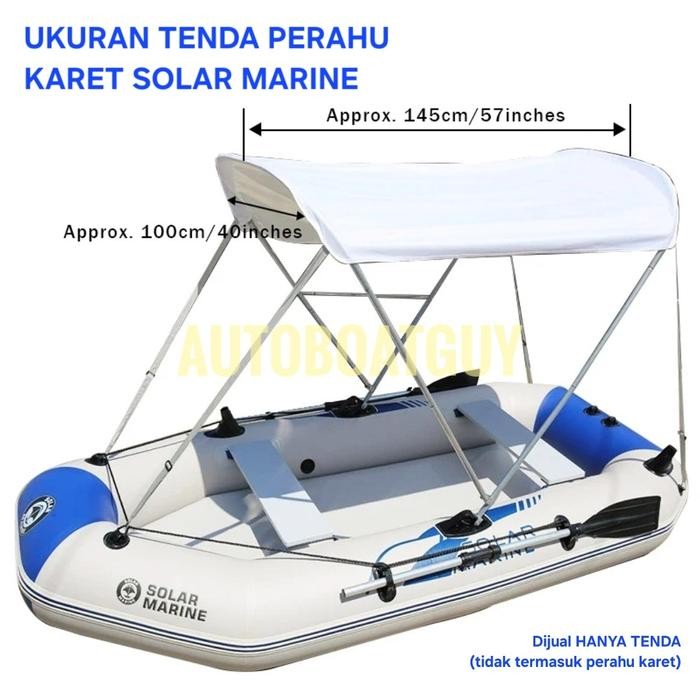 Tenda / Sunshade Perahu Karet Original Solar Marine model Bimini Top