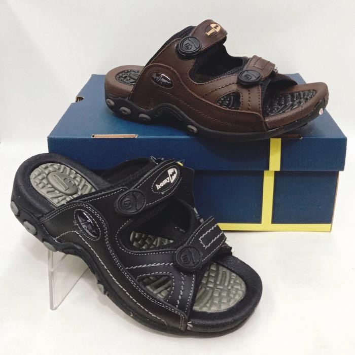 sandal kulit gunung pria HOMYPED MA 2031 hitam original