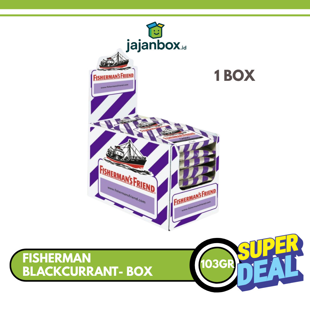 

Fisherman's Friend Blackcurrant Permen Mint 25 gr - 1 BOX