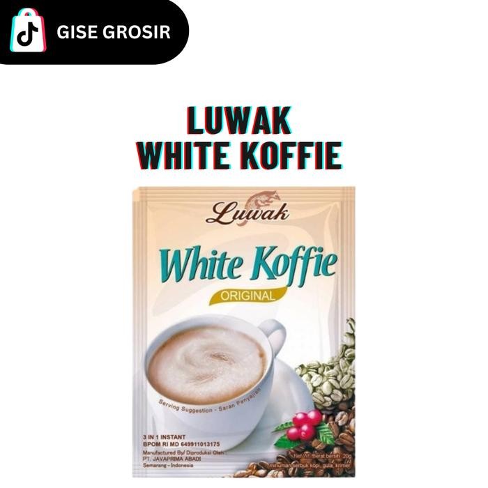 

New 1 Renceng (isi 10 sachet) WHITE KOFFE Luwak harga Rp 14.868.