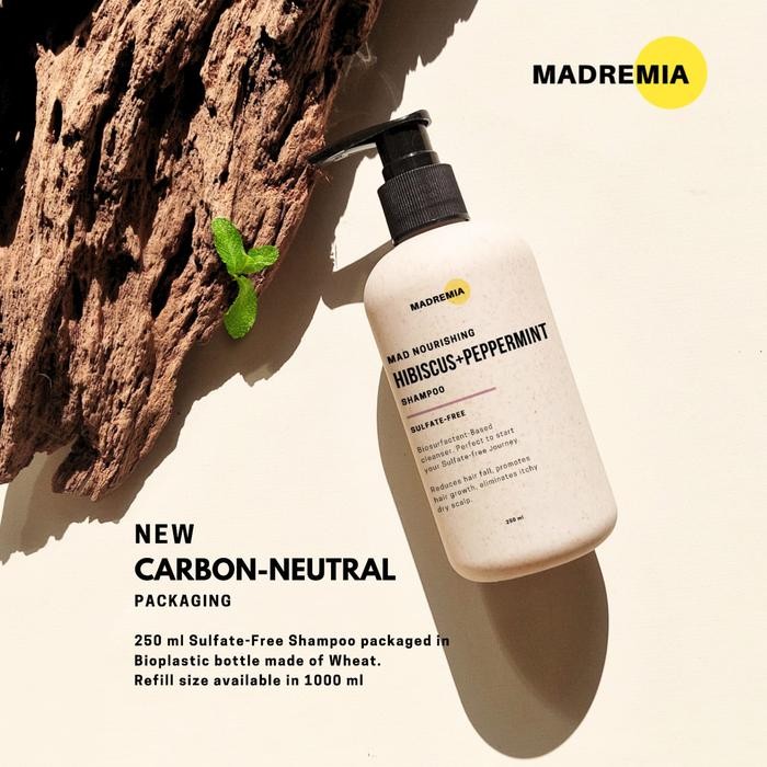 Madremia Mad Nourishing Hibiscus+Peppermint Shampoo (SULFATE-FREE)