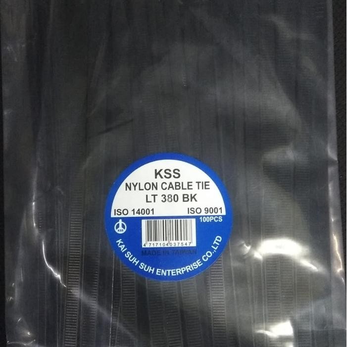

Kabel Ties LT-380 LT380 x 7,6 KSS Warna Hitam @100pcs LT380