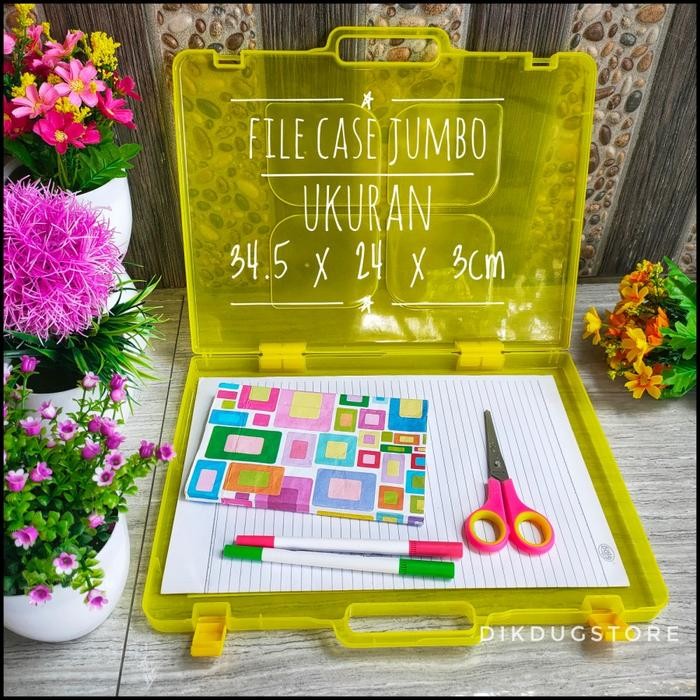 

File Case - Map Plastik - Ukuran Jumbo Fancy Transparant Plastik