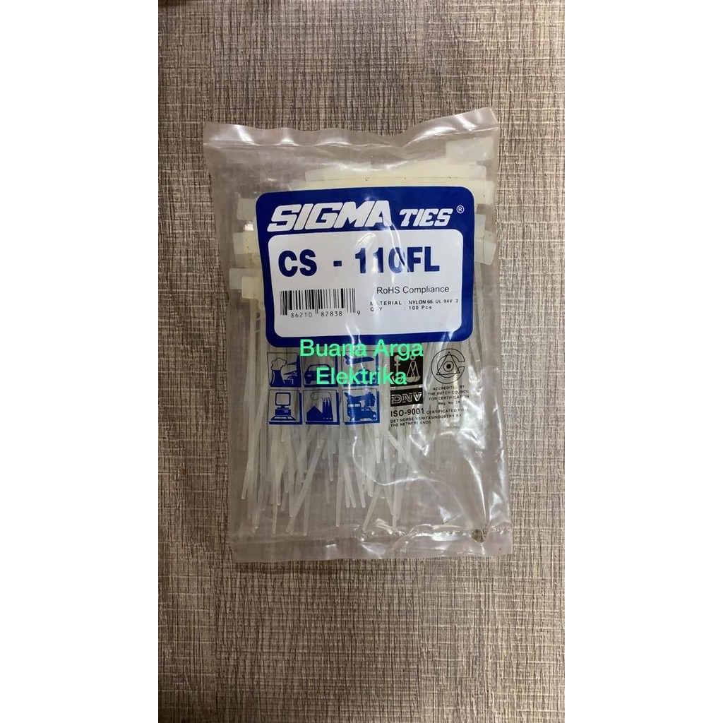 

Kabel / Cable Ties Sigma CS-110FL Bendera Label