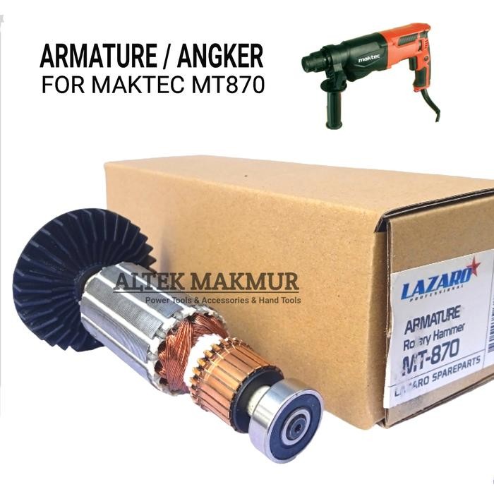 ARMATURE ANGKER FOR ROTARY HAMMER MAKTEC MT 870 ROTOR BOR MAKTEC MT870 TERMURAH