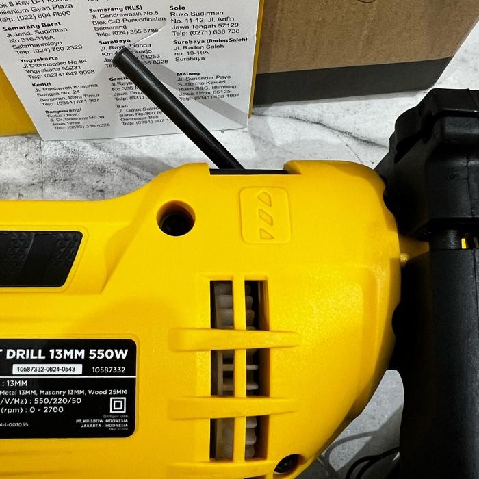 KRISBOW IRIDZ13 ORIGINAL BOR 13MM IMPACT DRILL MESIN BOR LISTRIK BESI BATU KAYU 13MM 550 WATT