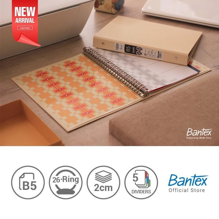 

Bantex B5 Multiring Binder - Peach - Batik Series #1336 45+P